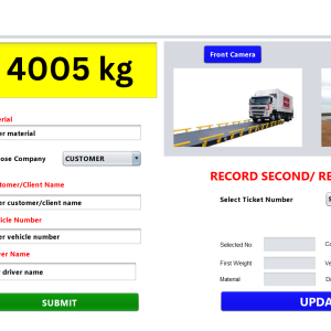 Remote Weighbridge App Camera Integrated