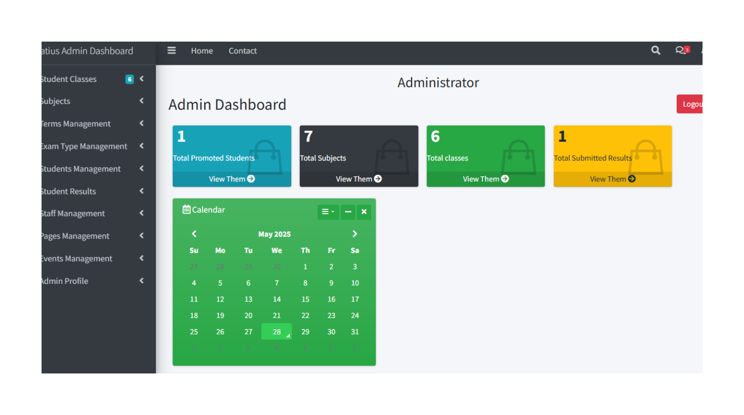 Students Management Website Systems
