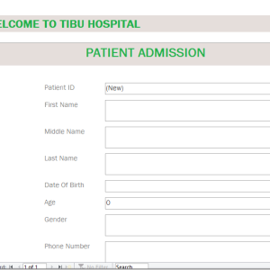 MS Access Hospital Management